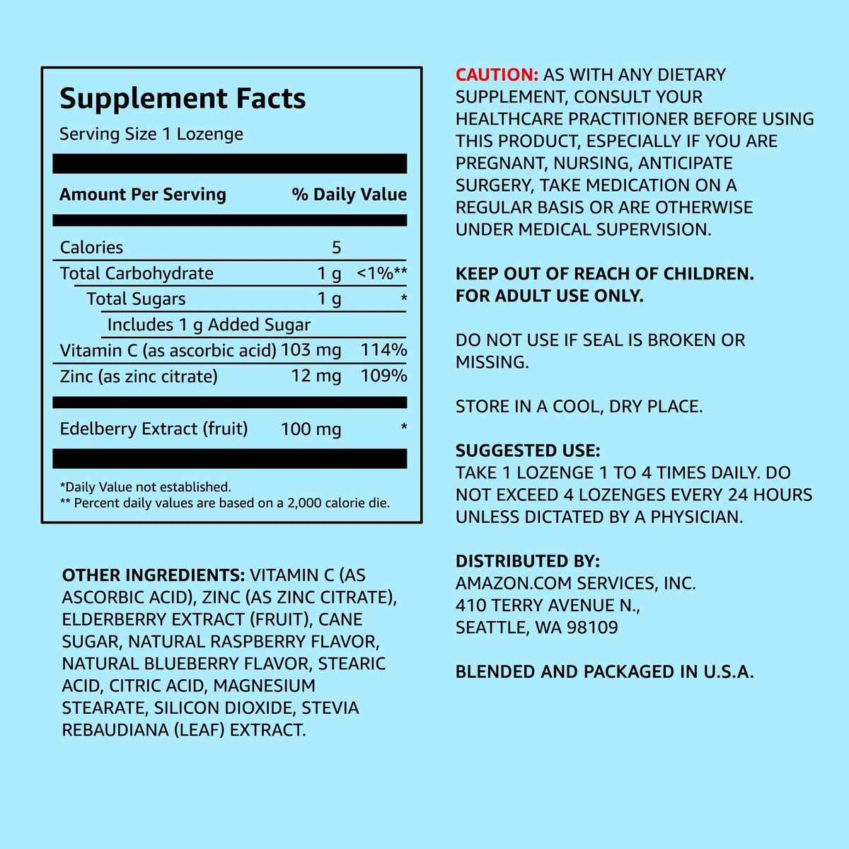 Holunderbeeren-Komplex mit Vitamin C und Zink – 60 Lutschtabletten für das Immunsystem