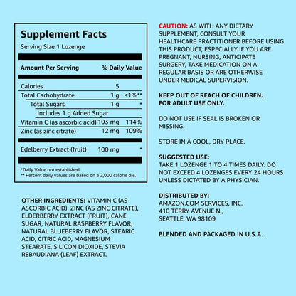 Holunderbeeren-Komplex mit Vitamin C und Zink – 60 Lutschtabletten für das Immunsystem