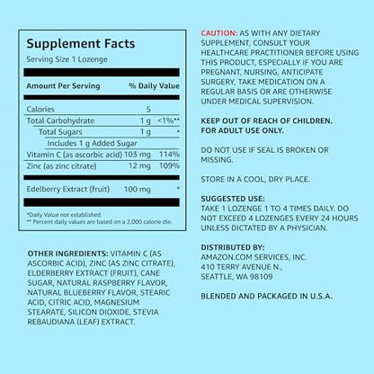 Holunderbeeren-Komplex mit Vitamin C und Zink – 60 Lutschtabletten für das Immunsystem