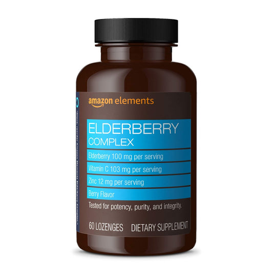 Holunderbeeren-Komplex mit Vitamin C und Zink – 60 Lutschtabletten für das Immunsystem