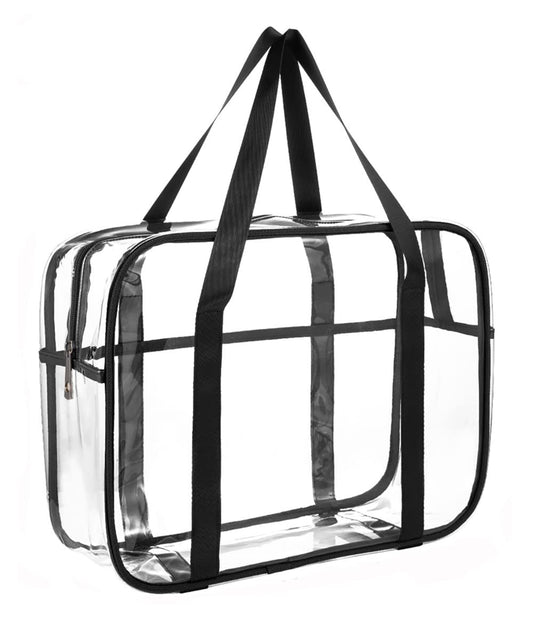 ONEGenug Klare Kulturtasche Dicke Transparente Kosmetiktasche Wasserdicht Make-up Künstler Große Tasche Windeltasche Gepäckorganisator Einfach zu Reinigen Groß XL