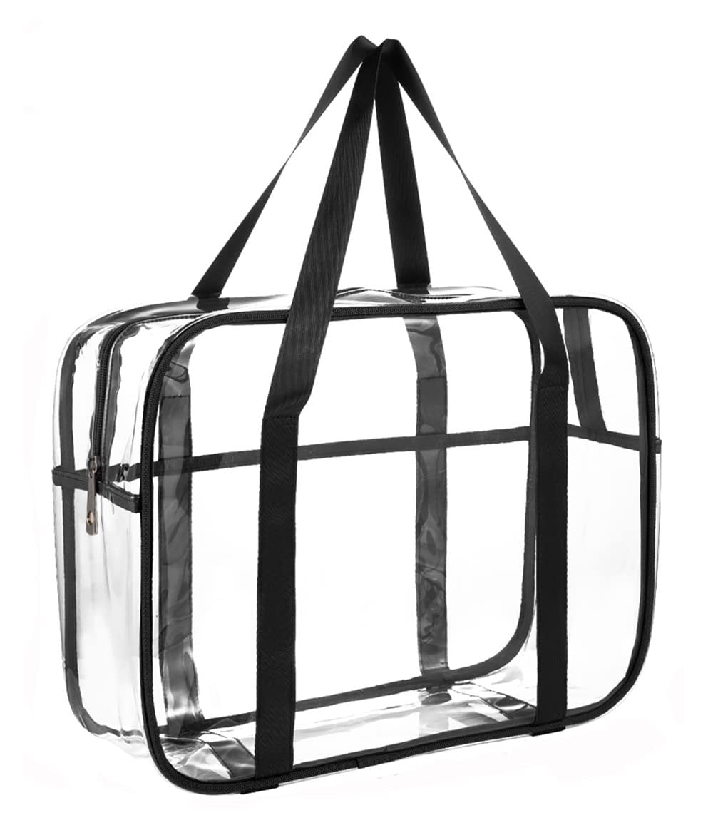 ONEGenug Klare Kulturtasche Dicke Transparente Kosmetiktasche Wasserdicht Make-up Künstler Große Tasche Windeltasche Gepäckorganisator Einfach zu Reinigen Groß XL
