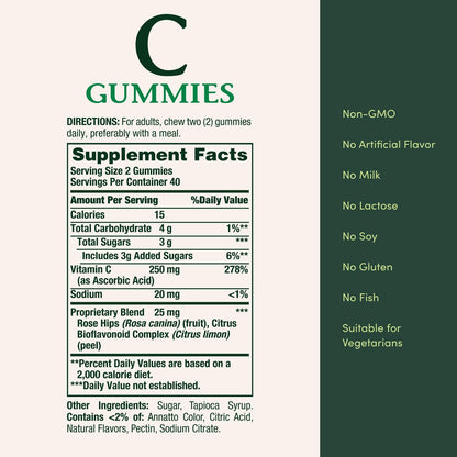 Nature's Bounty Vitamin C 80 Kapseln – Hochdosiertes Immunsystem-Supplement