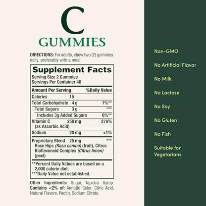 Nature's Bounty Vitamin C 80 Kapseln – Hochdosiertes Immunsystem-Supplement