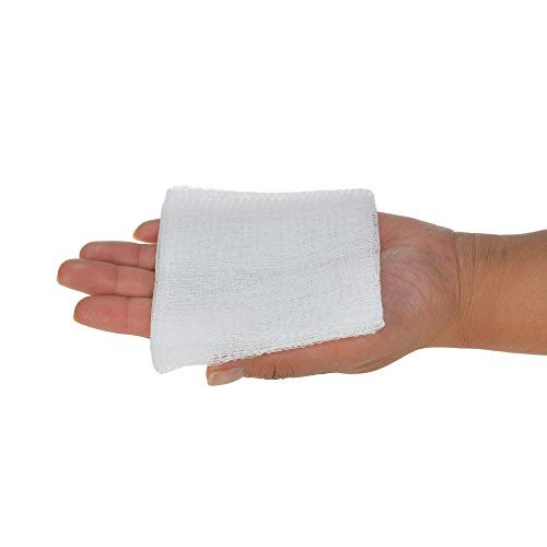 Dealmed 4" x 4" Chirurgische Tupfer, 8-lagig, Vliesstoff-Sauggaze für Wundversorgung, Erste-Hilfe-Sets und medizinische Einrichtungen, 200 Stück (1 Packung)