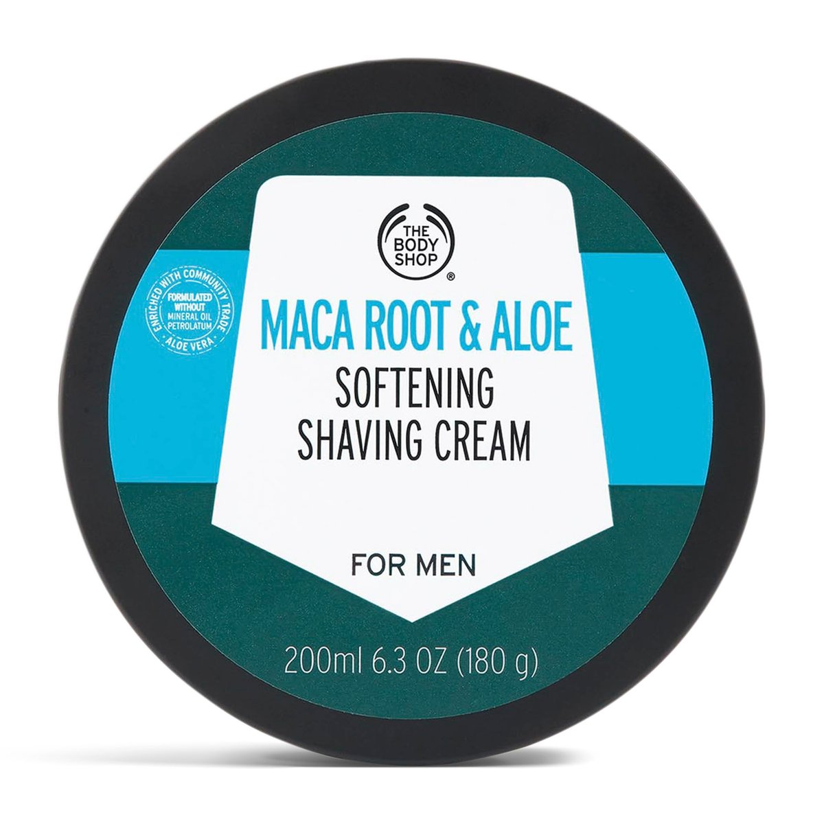 The Body Shop Maca Root & Aloe Sanfte Rasiercreme für Männer, 200 ml