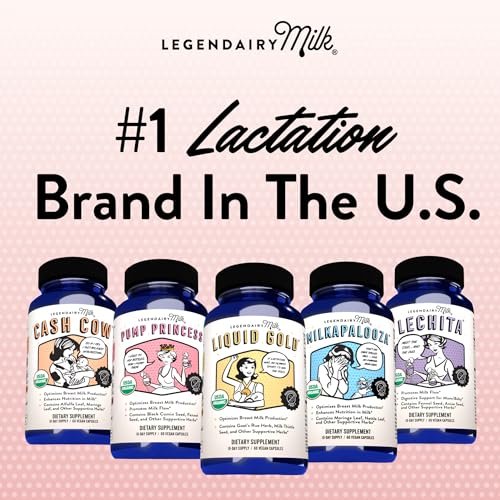 Legendairy Milk Sonnenblumen-Lecithin 1200 mg – Stillunterstützung, Nahrungsergänzungsmittel bei verstopften Milchgängen, hergestellt in den USA, 200 Softgels