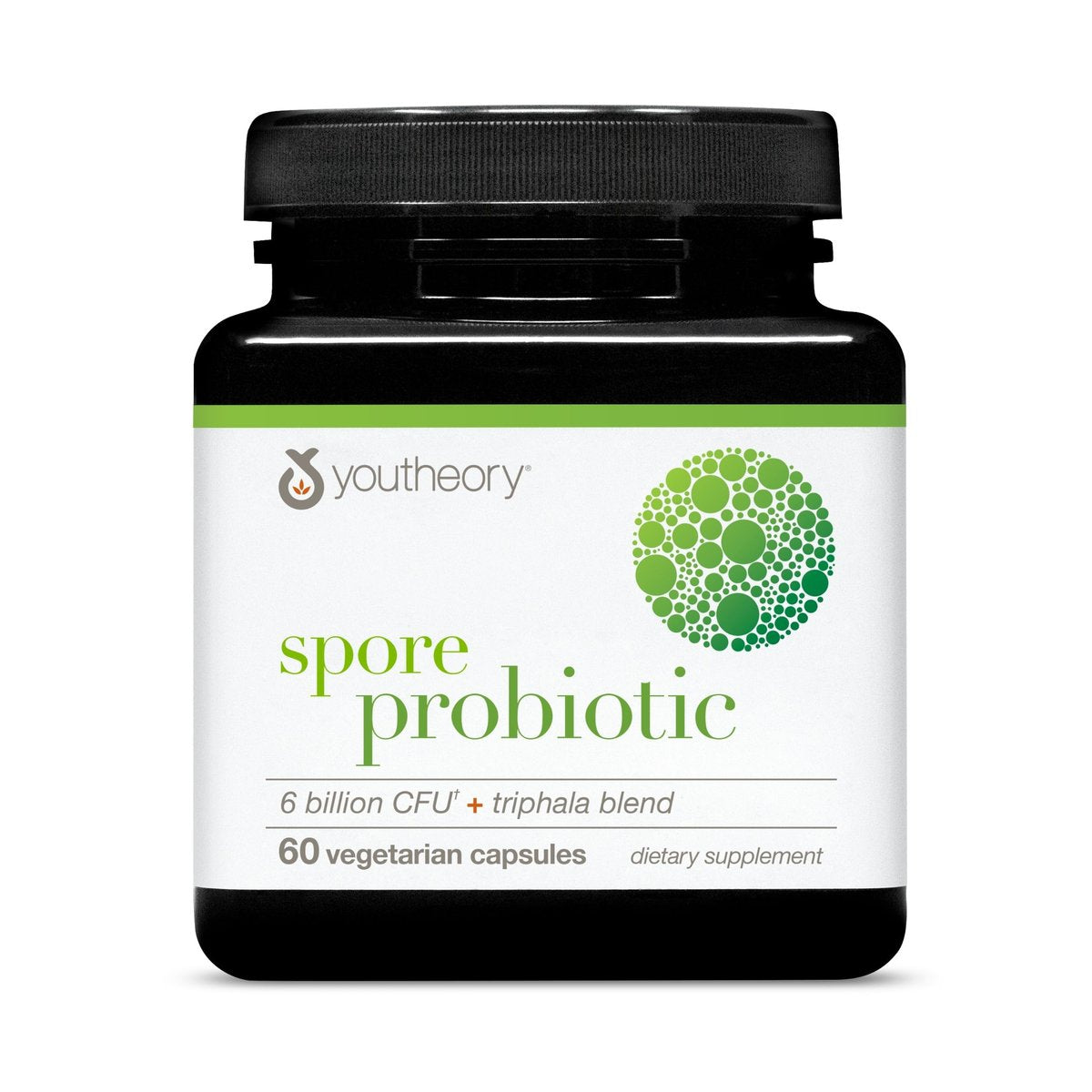 Youtheory Spore Probiotikum – 6 Milliarden KBE mit Präbiotika für die Darmgesundheit, unterstützt regelmäßigen Stuhlgang und Durchfall-Linderung* – Haltbar bei Raumtemperatur – 60 vegane Kapseln (30-Tage-Versorgung)