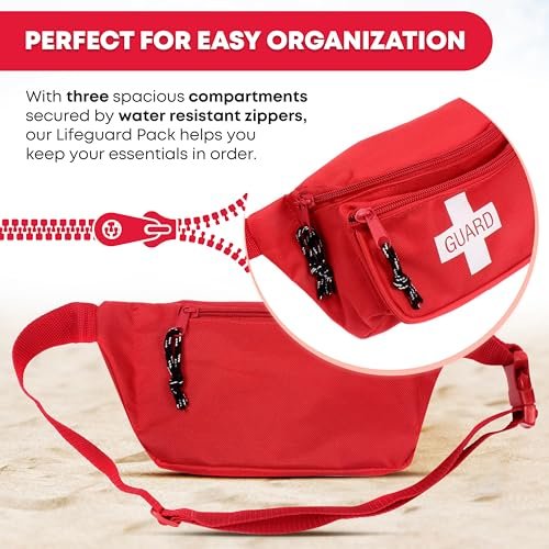 Ever Ready First Aid Gürteltasche/Hüfttasche – Rotes Canvas-Notfallset