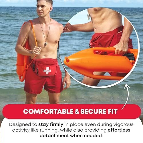 Ever Ready First Aid Gürteltasche/Hüfttasche – Rotes Canvas-Notfallset