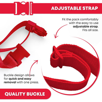 Ever Ready First Aid Gürteltasche/Hüfttasche – Rotes Canvas-Notfallset