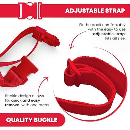 Ever Ready First Aid Gürteltasche/Hüfttasche – Rotes Canvas-Notfallset