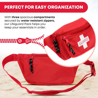 Ever Ready First Aid Gürteltasche/Hüfttasche – Rotes Canvas-Notfallset