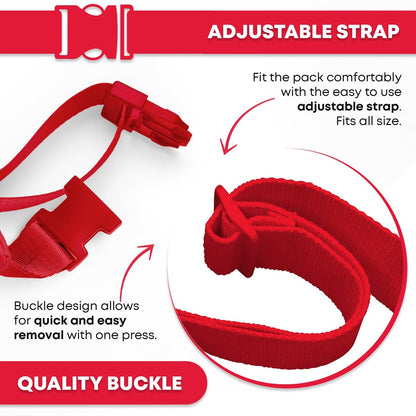 Ever Ready First Aid Gürteltasche/Hüfttasche mit Trillerpfeife - Rot