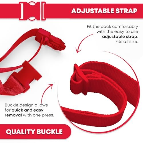 Ever Ready First Aid Gürteltasche/Hüfttasche mit Trillerpfeife - Rot