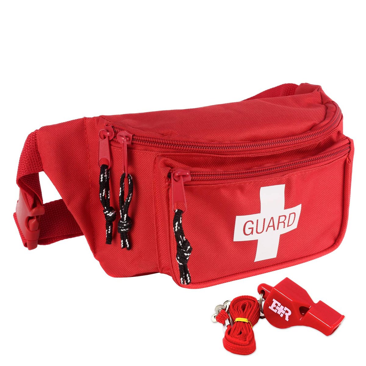 Ever Ready First Aid Gürteltasche/Hüfttasche mit Trillerpfeife - Rot