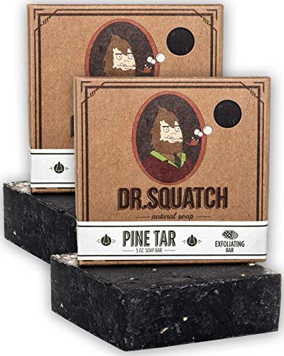 Dr. Squatch Pine Tar Seife 2er-Pack Bundle – Männer Seife mit natürlichem Waldduft und hautpeelendem Peeling – Handgefertigt mit Kiefer, Kokos, Oliven Bio-Ölen in den USA (2er-Set)