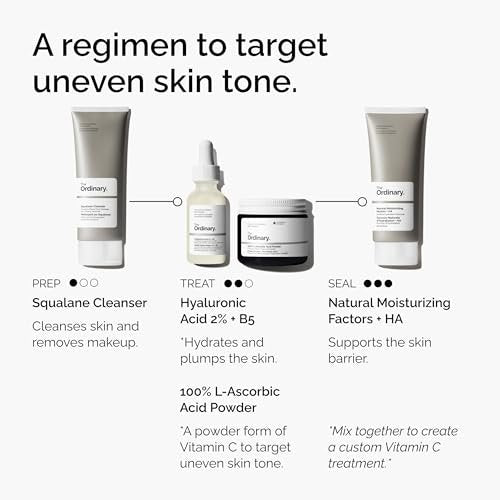 The Ordinary 100% L-Ascorbinsäure-Pulver – Vitamin-C-Behandlung gegen Hautalterung, 20 g