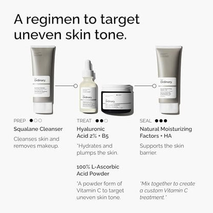 The Ordinary 100% L-Ascorbinsäure-Pulver – Vitamin-C-Behandlung gegen Hautalterung, 20 g