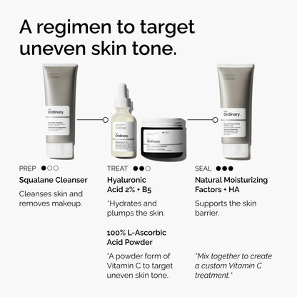 The Ordinary 100% L-Ascorbinsäure-Pulver – Vitamin-C-Behandlung gegen Hautalterung, 20 g