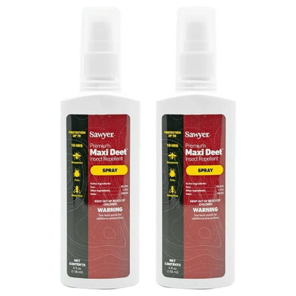 Sawyer Products Premium MAXI DEET – 100% DEET Insektenschutzmittel, 118 ml (2er-Pack)