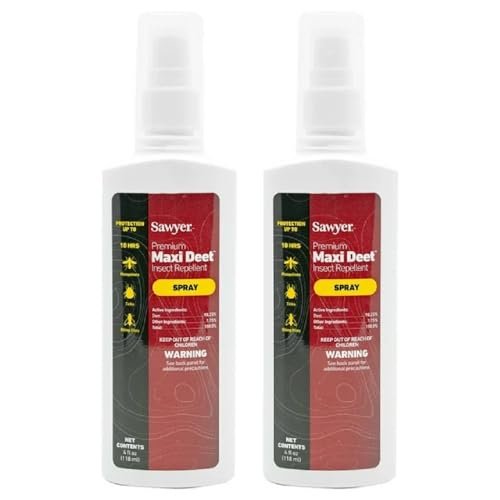 Sawyer Products Premium MAXI DEET – 100% DEET Insektenschutzmittel, 118 ml (2er-Pack)