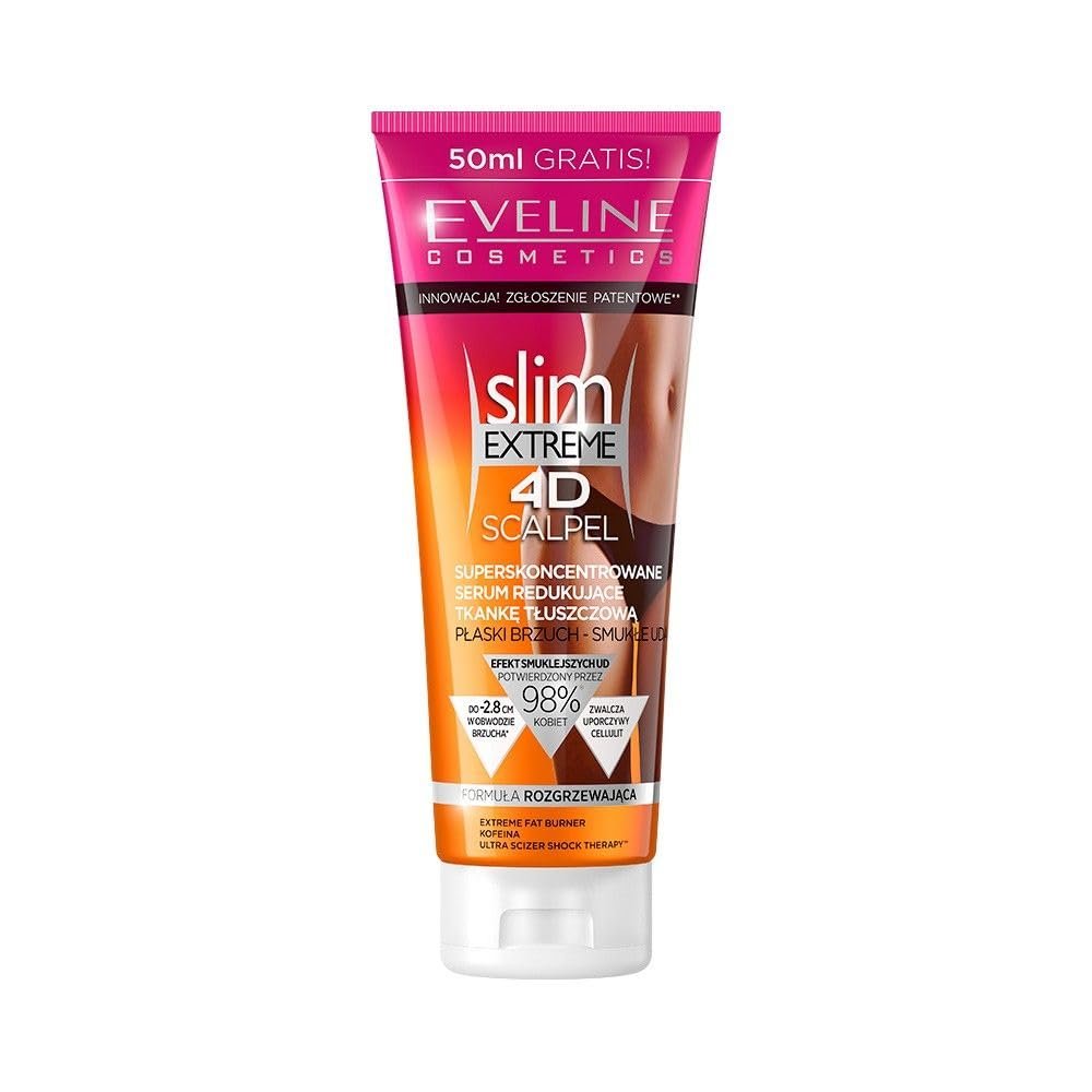 Eveline Cosmetics Slim Extreme 4D Ultra-Konzentriertes Fettreduzierendes Serum mit SCALPEL SHAPE DESIGNER™ Technologie