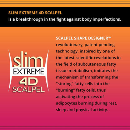 Eveline Cosmetics Slim Extreme 4D Ultra-Konzentriertes Fettreduzierendes Serum mit SCALPEL SHAPE DESIGNER™ Technologie