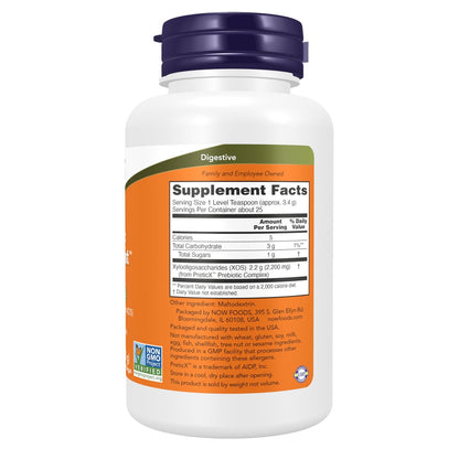 NOW Foods Prebiotikum Bifido Boost mit PreticX™ Xylooligosaccharid (XOS) – 85 g Pulver