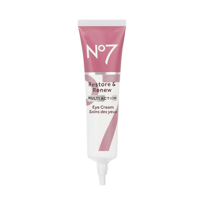 No7 Restore & Renew Multi Action Augencreme - Anti-Aging Formel gegen Augenringe, Schwellungen & Fältchen (15 ml)