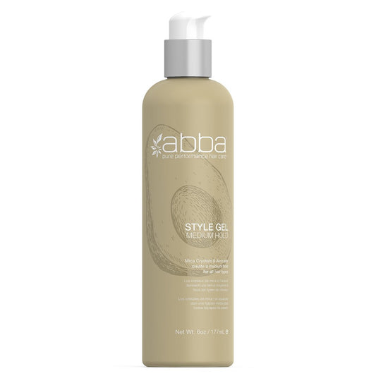 ABBA Pure Style Gel Medium Hold – mit Glimmerkristallen & Avocado, 177 ml