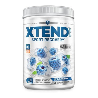XTEND Sport BCAA Pulver Blauer Himbeer-Eis – Elektrolytpulver für Erholung & Hydration mit Aminosäuren – 30 Portionen
