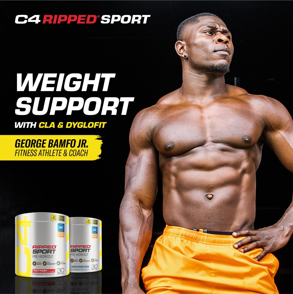 C4 Ripped Sport Pre Workout Pulver Arctic Snow Cone - Zuckerfreies Pre-Workout für Männer & Frauen mit Koffein & Gewichtsverlust - 30 Portionen