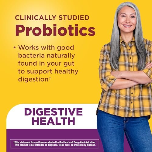 Nature Made Probiotika für Frauen und Männer – 8 Milliarden KBE pro 2 Gummis, 42 Probiotische Gummis, 21-Tage-Vorrat