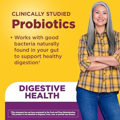 Nature Made Probiotika für Frauen und Männer – 8 Milliarden KBE pro 2 Gummis, 42 Probiotische Gummis, 21-Tage-Vorrat