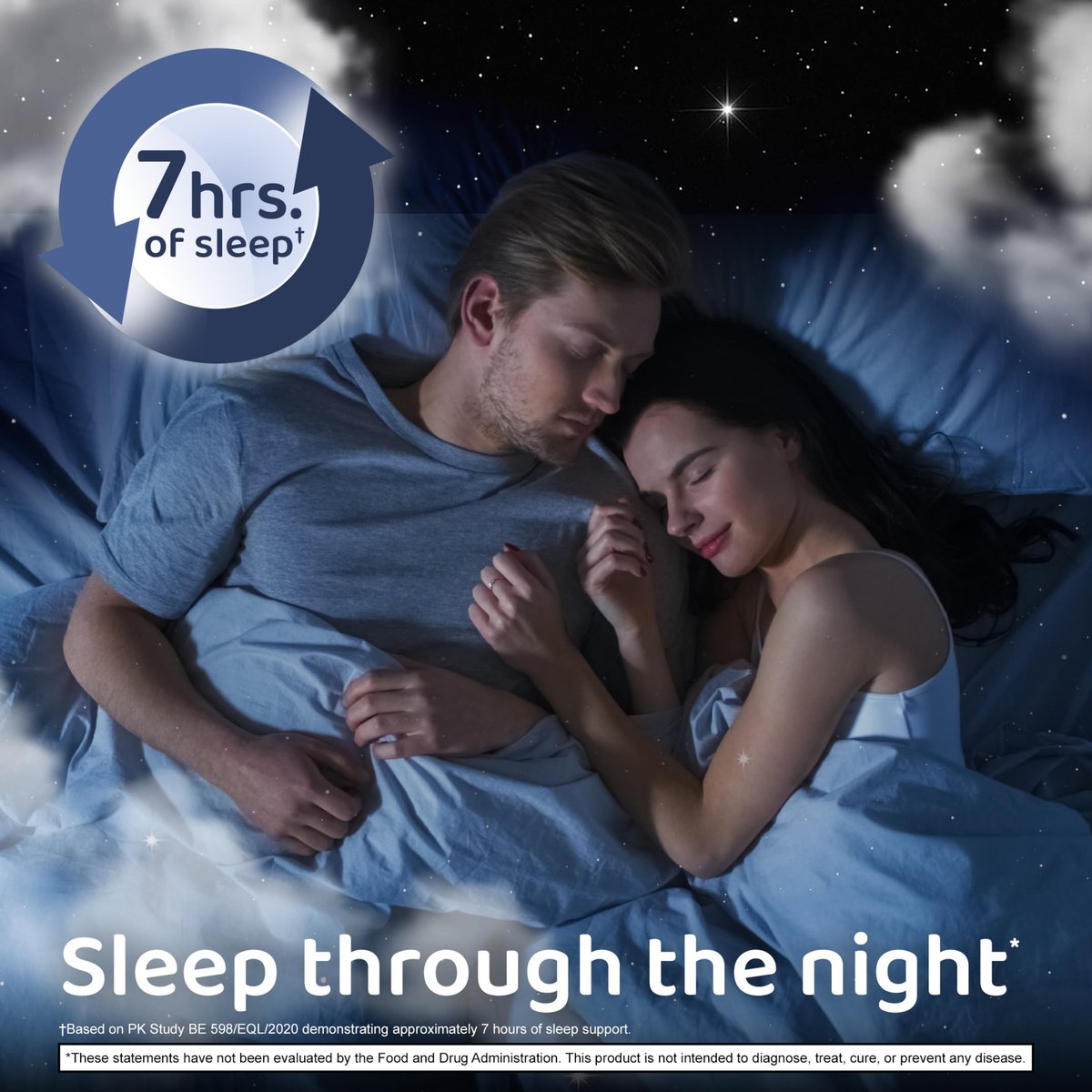 Nite Thru Advanced Sleep Aid Melatonin Nahrungsergänzungsmittel, 10mg Kapseln, 60 Stück