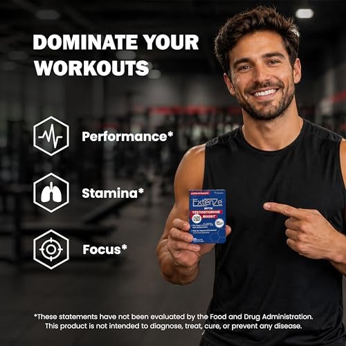 ExtenZe Testosteron Booster 30 Kapseln - Natürliche Unterstützung für Vitalität und Energie