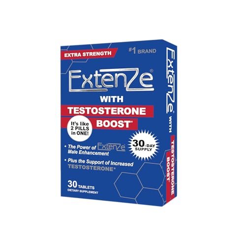 ExtenZe Testosteron Booster 30 Kapseln - Natürliche Unterstützung für Vitalität und Energie