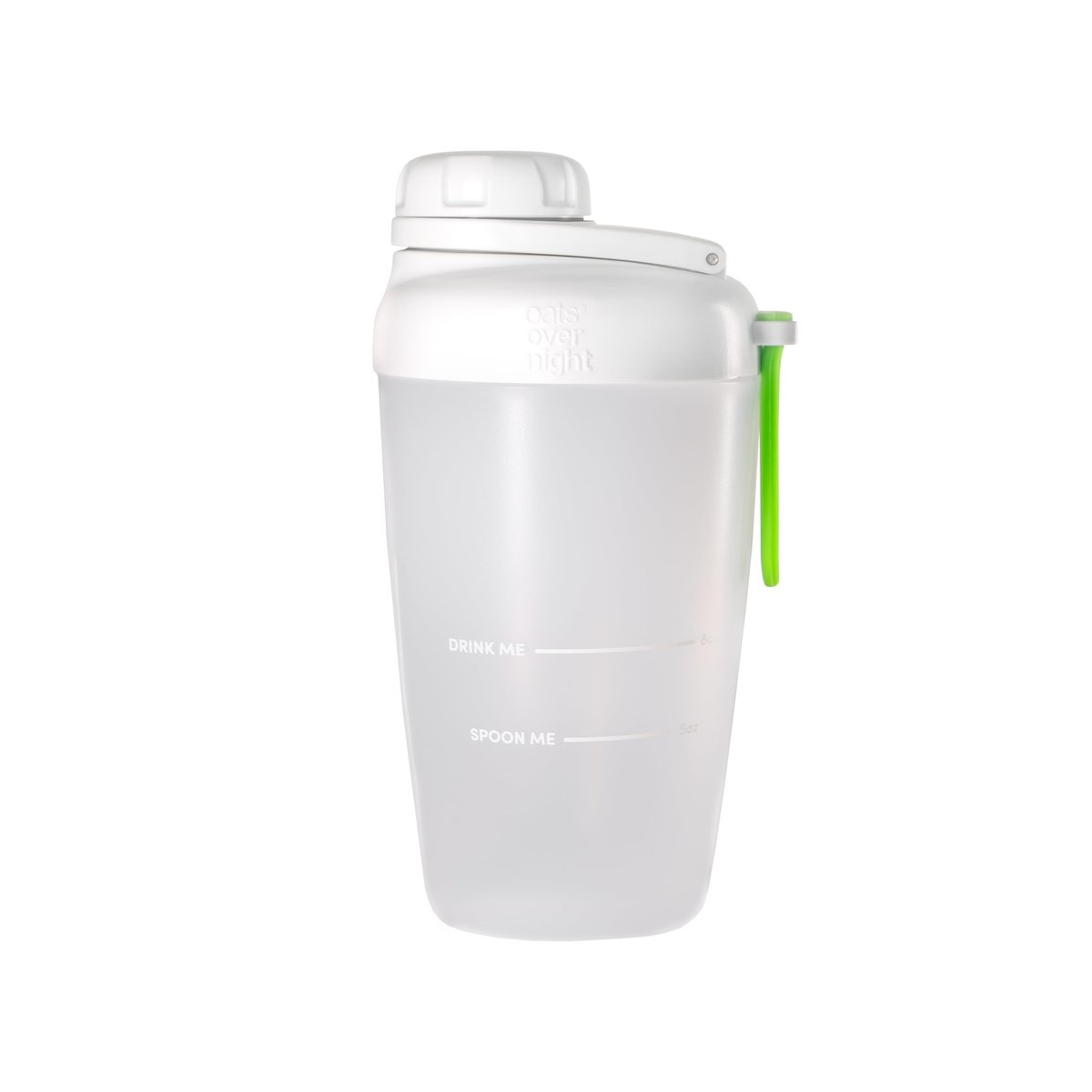 Oats Overnight Shaker Flasche – Auslaufsicherer Shakerbecher mit sicherem Schraubverschluss & Fülllinie, spülmaschinenfest – Mixbecher für Proteinshakes, Haferflocken, Frühstück unterwegs & Reisen