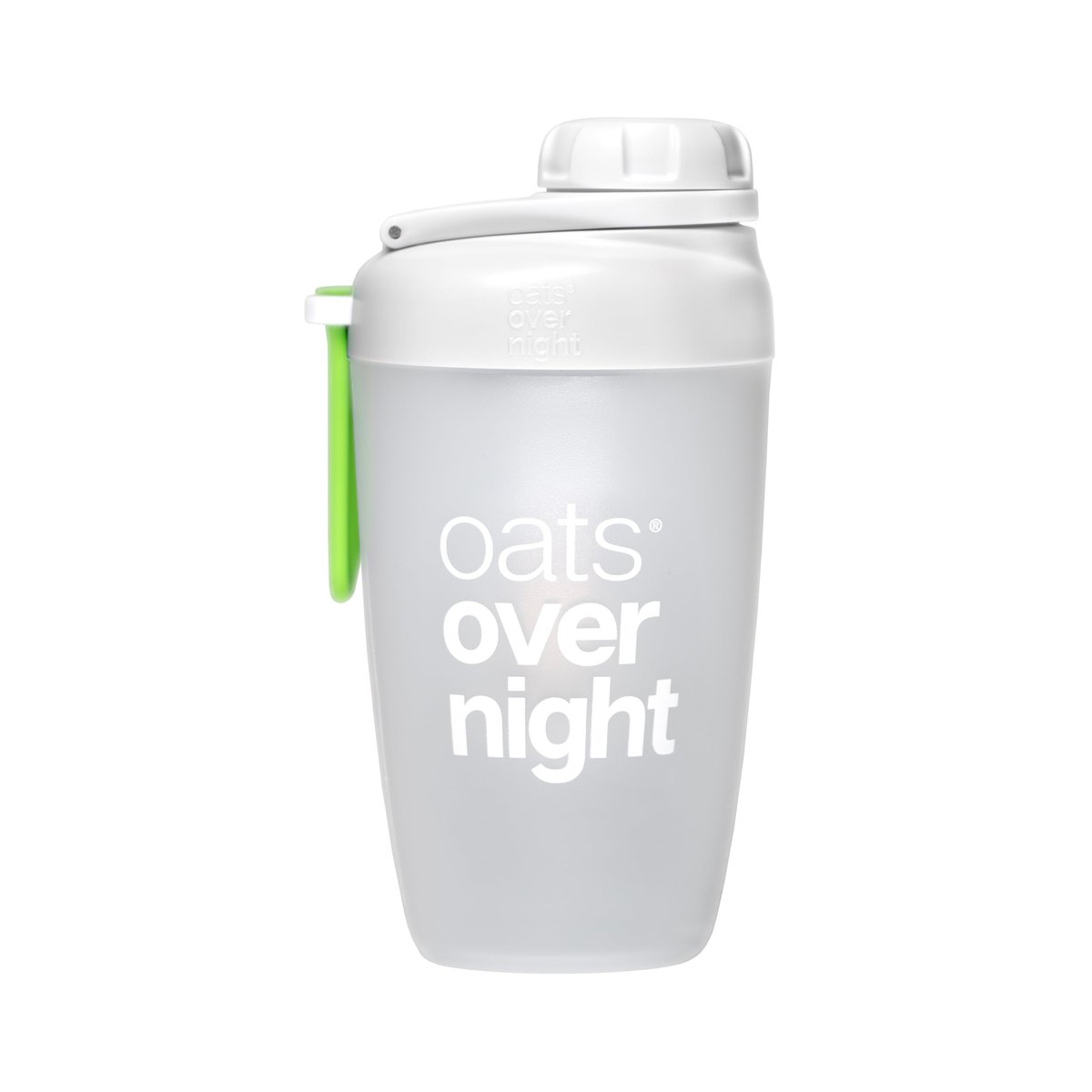 Oats Overnight Shaker Flasche – Auslaufsicherer Shakerbecher mit sicherem Schraubverschluss & Fülllinie, spülmaschinenfest – Mixbecher für Proteinshakes, Haferflocken, Frühstück unterwegs & Reisen