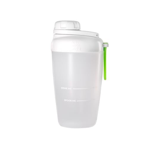 Oats Overnight Shaker Flasche – Auslaufsicherer Shakerbecher mit sicherem Schraubverschluss & Fülllinie, spülmaschinenfest – Mixbecher für Proteinshakes, Haferflocken, Frühstück unterwegs & Reisen