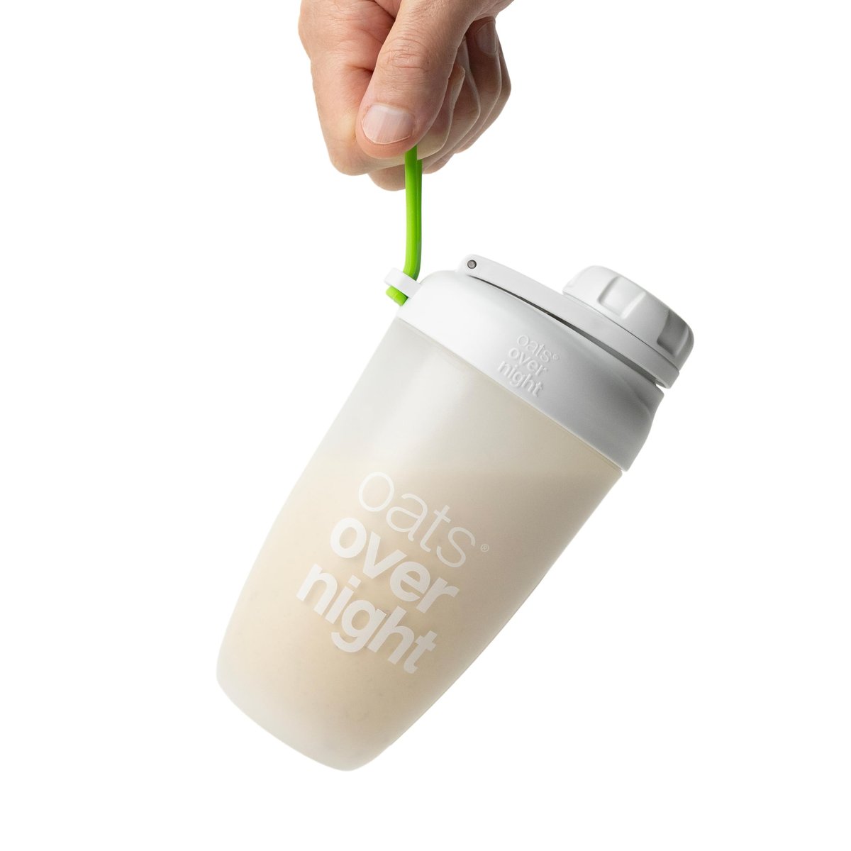 Oats Overnight Shaker Flasche – Auslaufsicherer Shakerbecher mit sicherem Schraubverschluss & Fülllinie, spülmaschinenfest – Mixbecher für Proteinshakes, Haferflocken, Frühstück unterwegs & Reisen