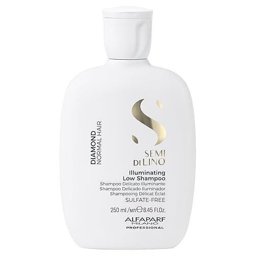 ALFAPARF MILANO Semi di Lino Diamond Shine Illuminating Shampoo – Sulfatfreies Shampoo für Glanz und Glanz – Paraben- und paraffinfrei – Sicher für coloriertes Haar – Professionelle Salonqualität