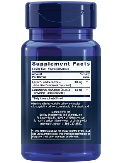 Life Extension FLORASSIST® Immun- & Nasenschutz – L. rhamnosus CRL1505 – Immunreaktion, gesunder Nasenluftstrom, saisonale Unterstützung – glutenfrei, nicht-GVO – 1 Kapsel täglich – 30 Kapseln