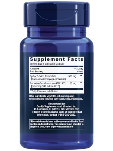 Life Extension FLORASSIST® Immun- & Nasenschutz – L. rhamnosus CRL1505 – Immunreaktion, gesunder Nasenluftstrom, saisonale Unterstützung – glutenfrei, nicht-GVO – 1 Kapsel täglich – 30 Kapseln