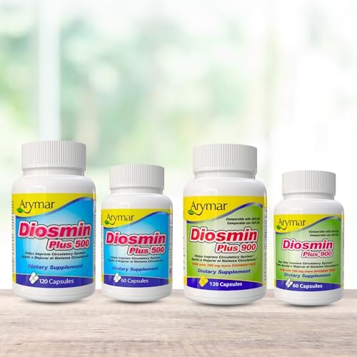 Arymar Diosmin Plus 500 – Kreislauf-Unterstützung, 500 mg, 120 Kapseln