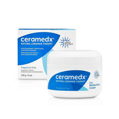 Ceramedx Ultra Feuchtigkeitsspendende Naturceramid-Creme – Unparfümiert für trockene, empfindliche Haut (177 ml)