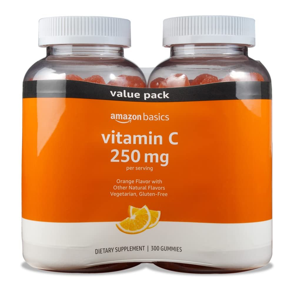 Vitamin C 250 mg Gummies, Orange, 300 Stück (2 x 150), 2 Gummis pro Portion