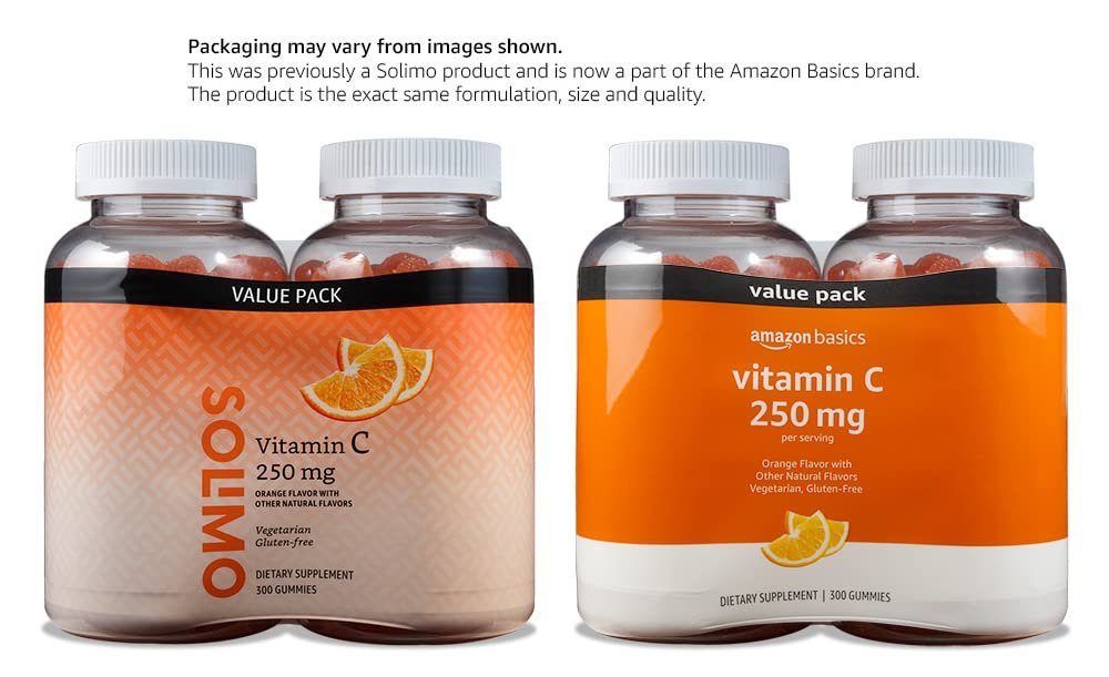 Vitamin C 250 mg Gummies, Orange, 300 Stück (2 x 150), 2 Gummis pro Portion