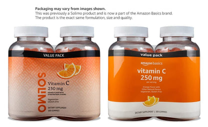 Vitamin C 250 mg Gummies, Orange, 300 Stück (2 x 150), 2 Gummis pro Portion